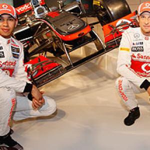 Hamilton all smiles as new McLaren breaks cover