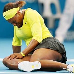Injury scare for Serena ahead of Australian Open