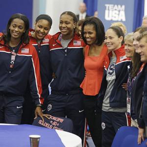 Michelle Obama tells US athletes to 'have fun' at Games