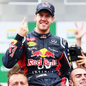 Third championship crown renders Vettel speechless