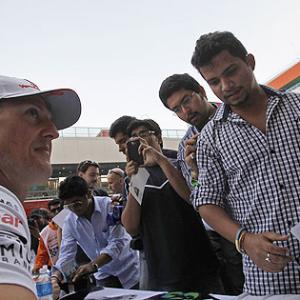 India GP, Day 1: Schumi astonished at fan following