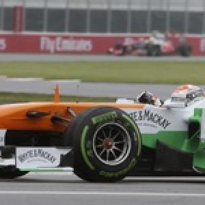 Force India celebrates 100th GP with double-score
