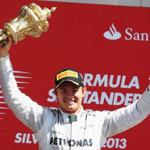 British F1 Grand Prix: Rosberg wins after Vettel retires