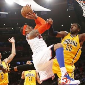 NBA: Knicks beat Pacers to level series at 1-1