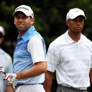 Distracted Garcia fumes at Woods after losing lead