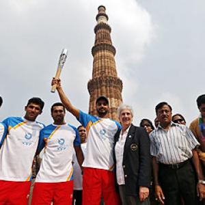 2014 CWG: QBR goes to Qutub Minar, India leg ends