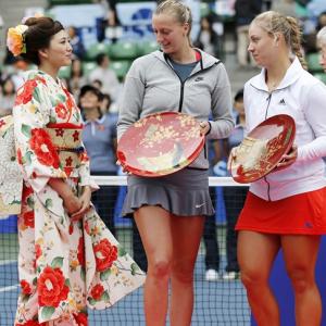 PHOTOS: Kvitova downs Kerber to take Tokyo Title