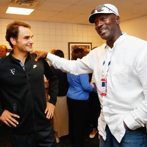 Look who dropped in to support Roger Federer at US Open...