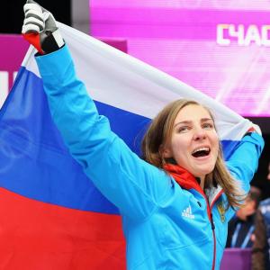 Sign of the times as Russian athlete shows faith