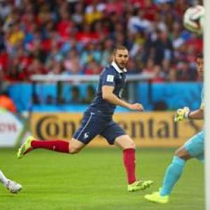 Benzema scores twice as France overrun 10-man Honduras