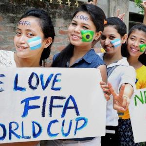 PHOTOS: Fans flying Indian flag at FIFA World Cup