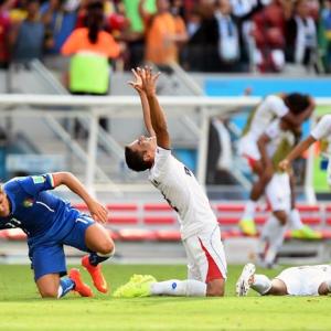PHOTOS: Costa Rica stun Italy to enter last 16; England ousted