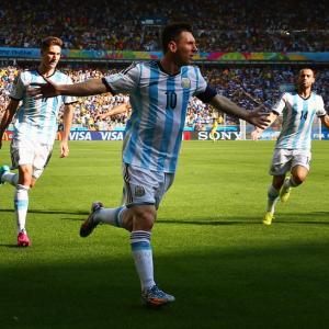 PHOTOS: Messi magic sends Argentina through to last 16