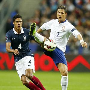 Ronaldo has knee problems again as France beat Portugal in friendly