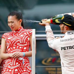Did foreign media overreact to Hamilton champagne incident?