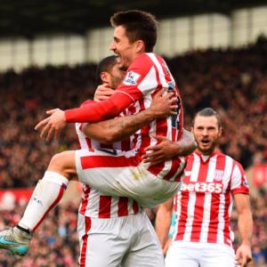 Stoke beat Manchester United to pile misery on Van Gaal