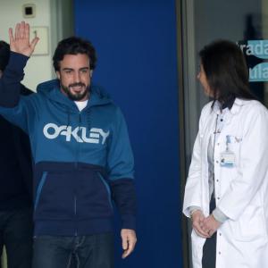 Alonso leaves hospital, to miss final test