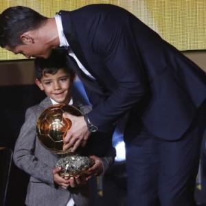 Ronaldo says his son is a Messi fan