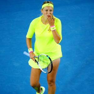 Azarenka makes loud statement at Melbourne Park