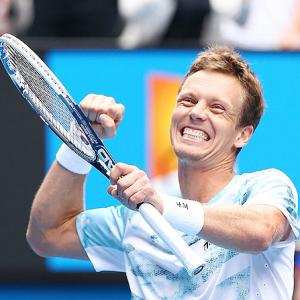 Berdych ends Nadal tyranny, Murray charges on