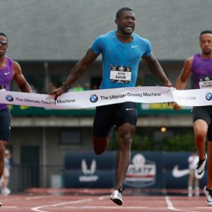 Gatlin sends Bolt a warning after winning 200m in 19.57 at US trials