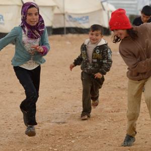Soccer eases life in Jordan refugee camp, until goal dispute!