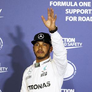Bahrain GP: Hamilton reprimanded for reversing in pitlane