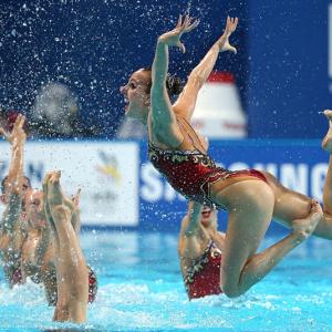 How Russia's synchro stars provide bright contrast their doping scandal