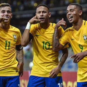 PHOTOS: Brazil thrash hapless Argentina 3-0
