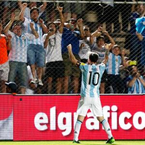 PHOTOS: Messi magic puts Argentina back on World Cup track