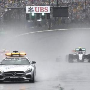 F1: Boos as Brazilian GP is halted twice