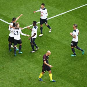 EPL PHOTOS: Tottenham score shock win over City; United held at Stoke