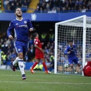 Chelsea's Hazard credits change in system for goal-scoring touch