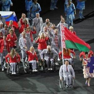Belarus delegate banned for carrying Russian flag at Paralympics opening