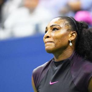 PHOTOS: When Serena was hit by a double whammy