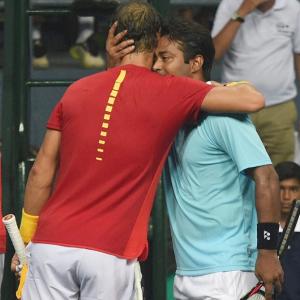Nadal showers praises on veteran Paes