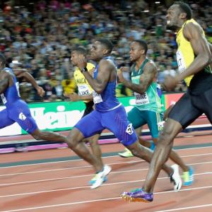 Farewell race: Gatlin stuns Bolt to win 100m world title