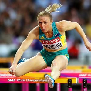PHOTOS World Athletics: Pearson roars to world 100m hurdles gold