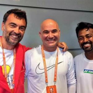 1996 Olympics reunion: Paes catches up with Agassi, Bruguera at French Open