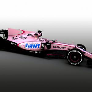 Mallya's Force India go pink for 2017 F1 season