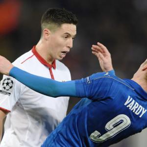 Champions League: Nasri brands Vardy 'a cheat' after red card