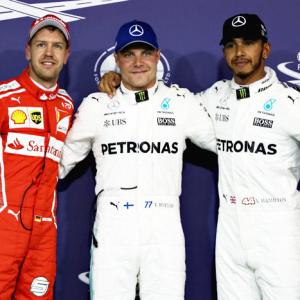 F1: Bottas takes pole in Abu Dhabi