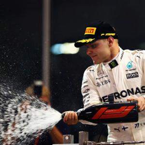 F1: Bottas beats Hamilton to win Abu Dhabi GP