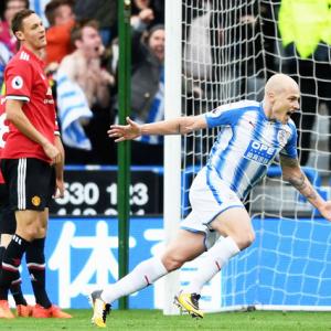 EPL PIX: Manchester United stunned by Huddersfield