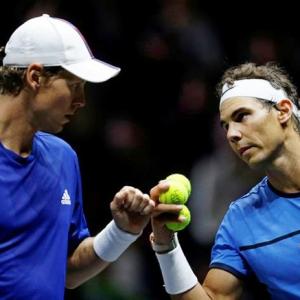 Team Europe takes lead in inaugural Laver Cup
