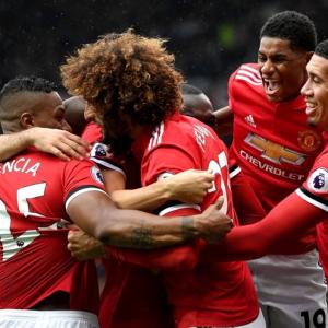 EPL PIX: United crush Crystal Palace, Spurs hit four at Huddersfield