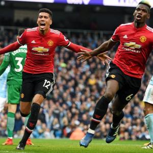 No celebration for Manchester City after United rally to win derby
