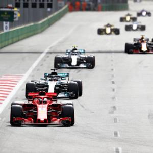 F1: Hamilton claims Vettel broke the safety car re-start rules