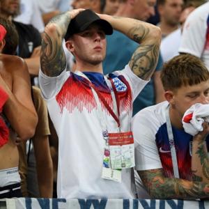 PIX: Hopes dashed, England fans taste bitter defeat once again