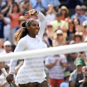 PHOTOS: Serena trounces Goerges, sets up Kerber final at Wimbledon